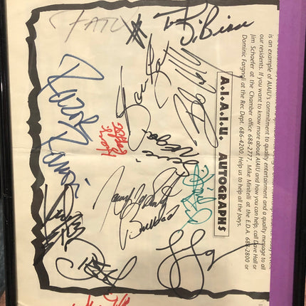 WWF Germany Tour Poster signed by 12+ Superstars
