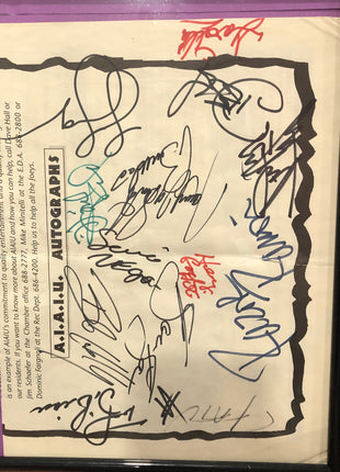 WWF Germany Tour Poster signed by 12+ Superstars