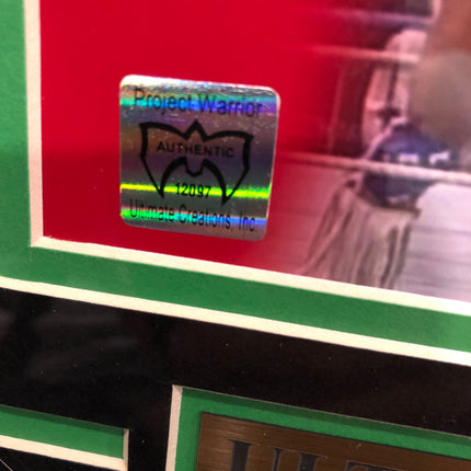 Ultimate Warrior signed Framed Photo (w/ Warrior COA)