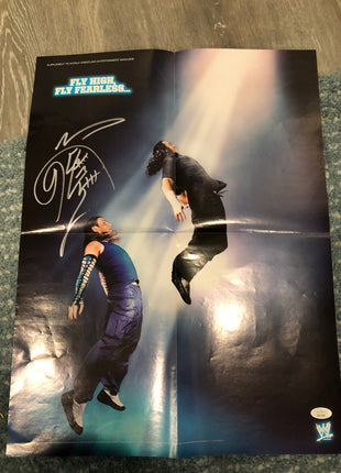 Jeff Hardy signed 16x20 Folded Poster (w/ JSA)