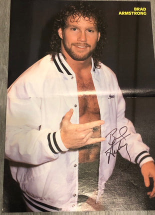 Brad Armstrong signed Magazine Poster