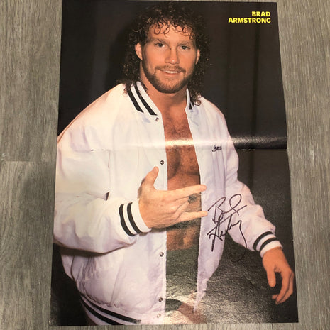 Brad Armstrong signed Magazine Poster