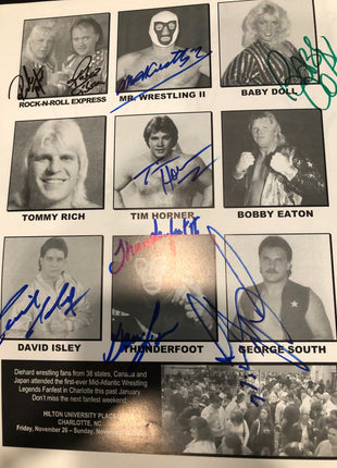 Multi-signed NWA Legends Fanfest 2004 Event Program