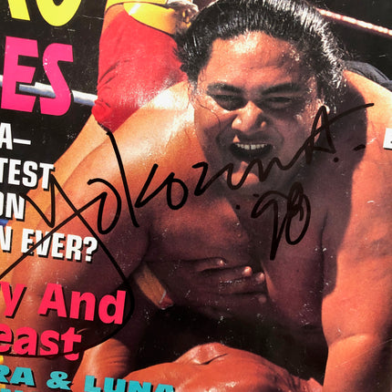 Yokozuna signed WWF Magazine (August 1994)