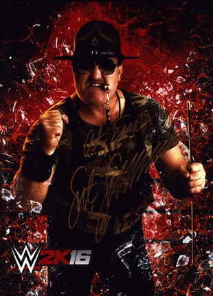 Sgt Slaughter signed 11x14 Photo