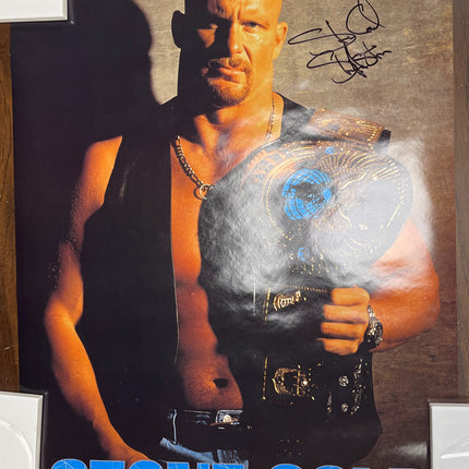 Stone Cold Steve Austin signed 34x22 Wall Posters (w/ Beckett)