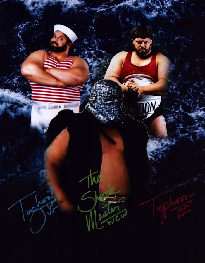 Typhoon, Tugboat & Shockmaster triple signed 11x14 Photo – Signed By ...