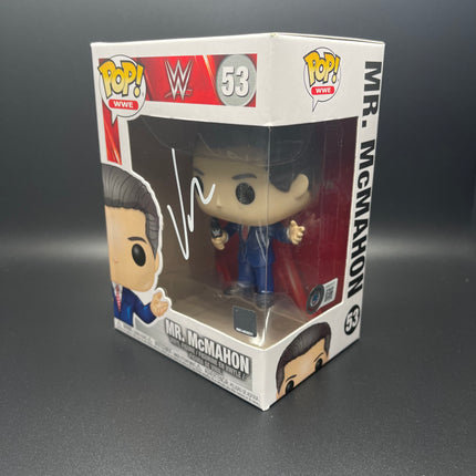 Vince McMahon signed WWE Funko POP Figure #53 (w/ Beckett)