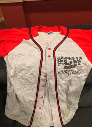Original ECW Hardcore 98 Baseball Jersey (Size: XL / Worn)