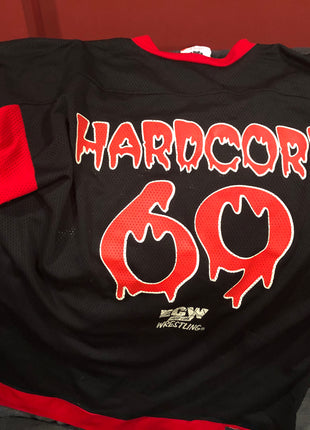 Original ECW Hardcore 69 Hockey Jersey (Size: XL / Worn)