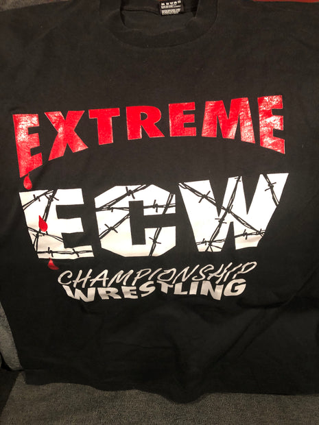 Original ECW Extreme Logo Join the Revolution T-Shirt (Size: XL / Worn)
