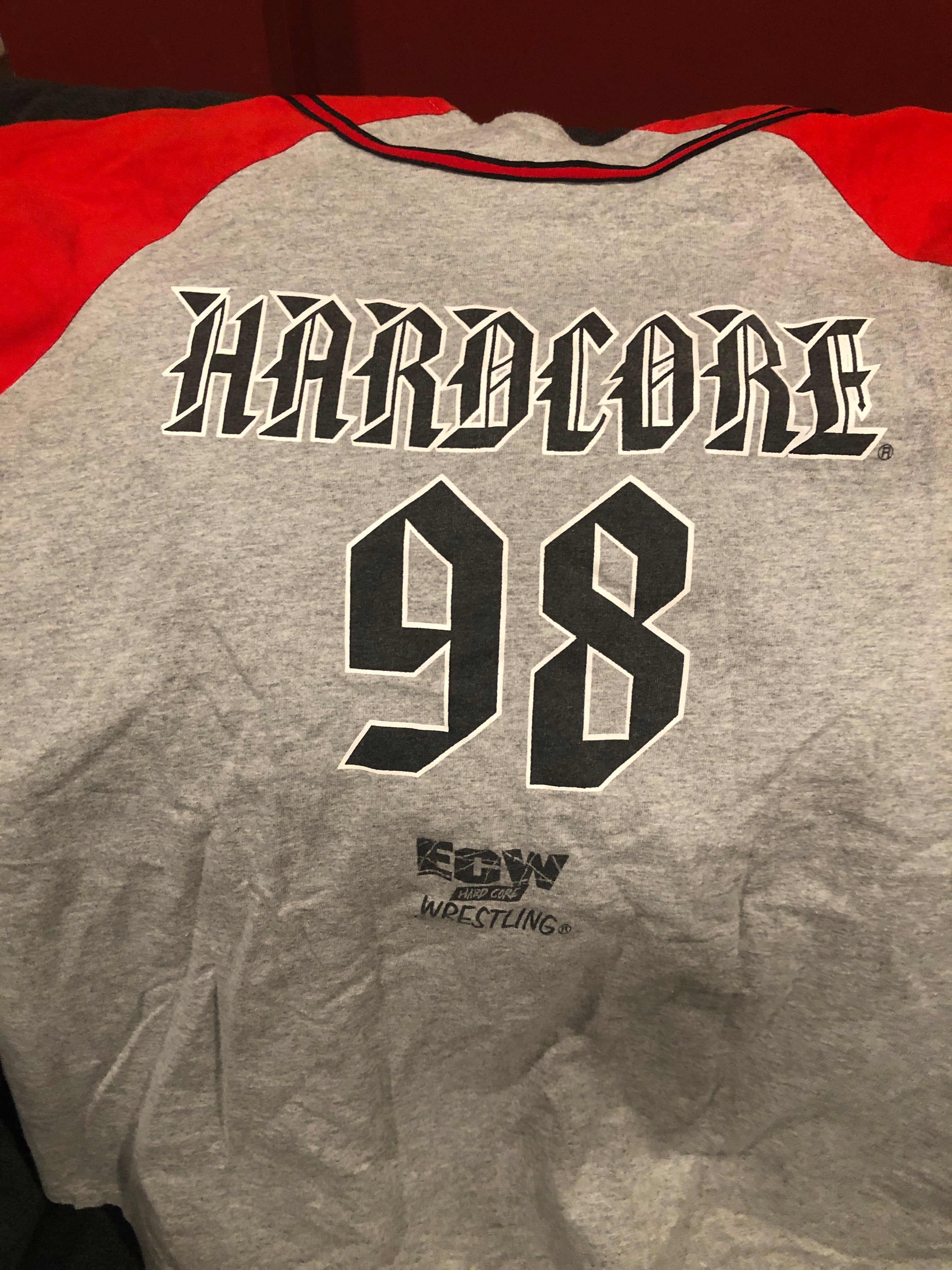 eenzaam versterking Melbourne Original ECW Hardcore 98 Baseball Jersey (Size: XL / Worn) – Signed By  Superstars