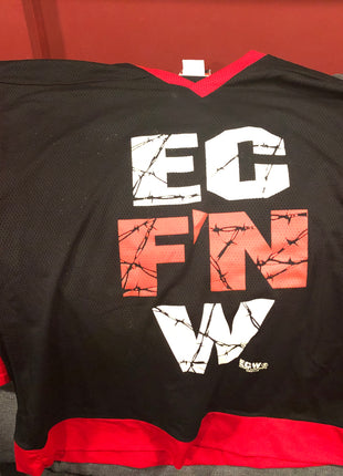 Original ECW Hardcore 69 Hockey Jersey (Size: XL / Worn)