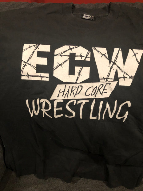 Original ECW Hardcore Logo T-Shirt (Size: XL / Worn)