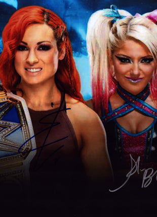 Becky Lynch & Alexa Bliss dual signed 11x14 Photo