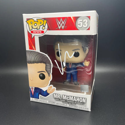 Vince McMahon signed WWE Funko POP Figure #53 (w/ Beckett)
